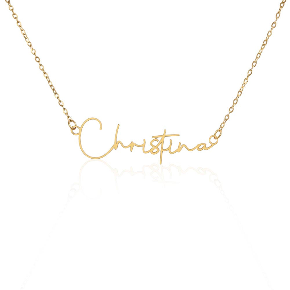 Signature Style Custom Name Necklace – Personalized with Your Unique Name