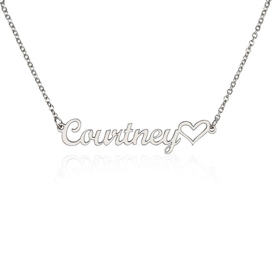 Heart Name Necklace – Personalized with Your Name for a Special Touch