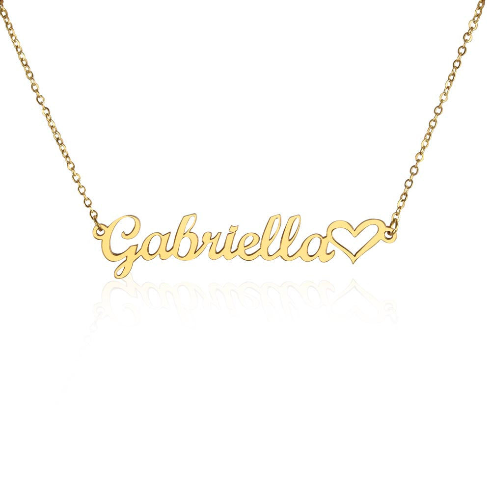 Heart Name Necklace – Personalized with Your Name for a Special Touch