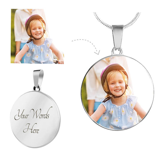 Personalized Circle Necklace with Engraving – Create Your Unique Jewelry Piece